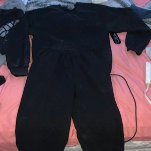 Black Sweat Set
